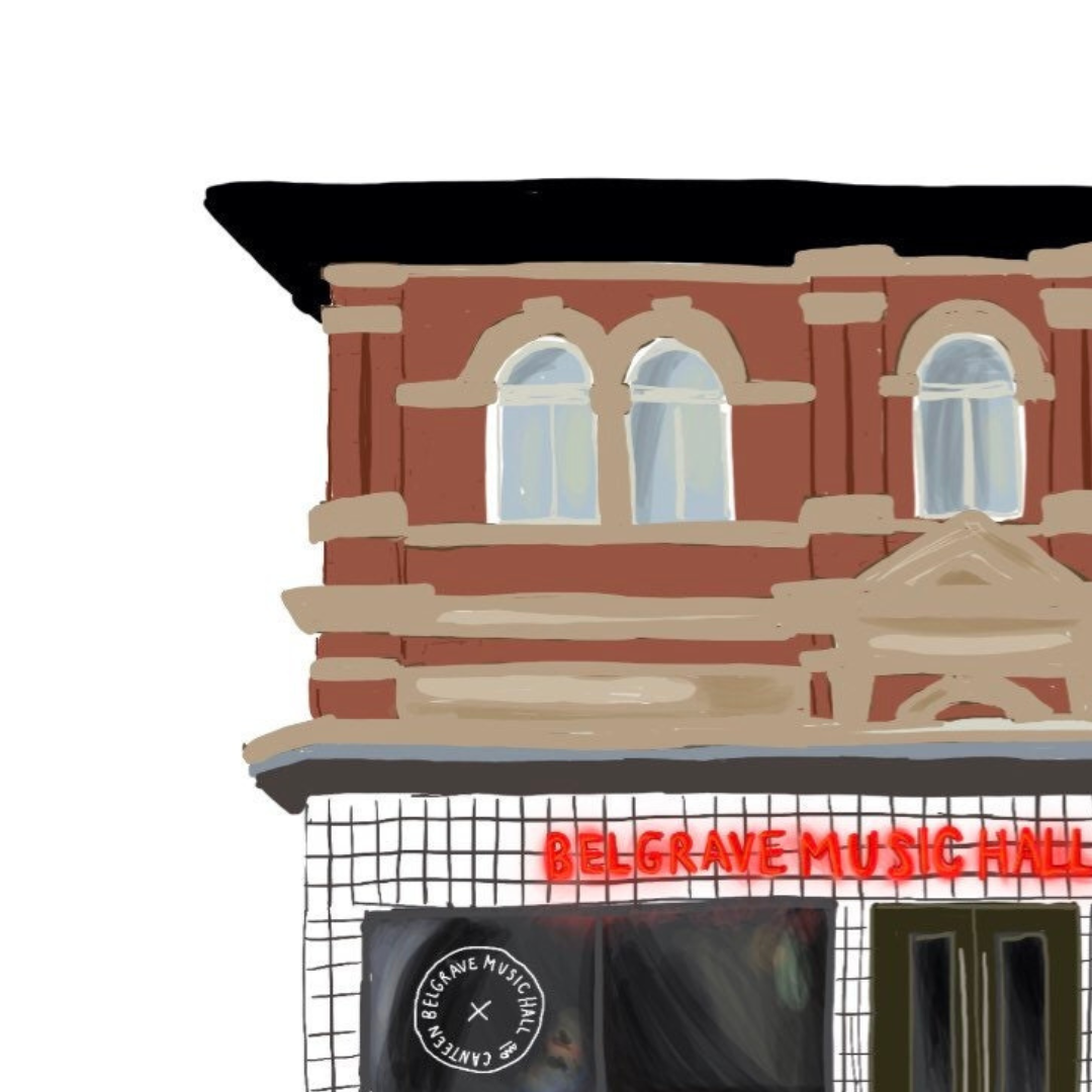 Belgrave Music Hall & Canteen A4 Art Print