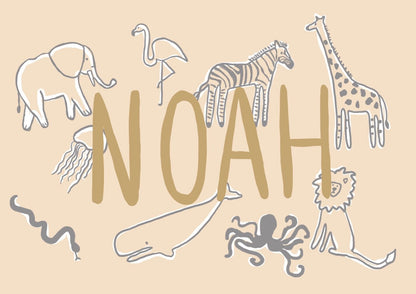 Personalised Baby Name A4 Art Print