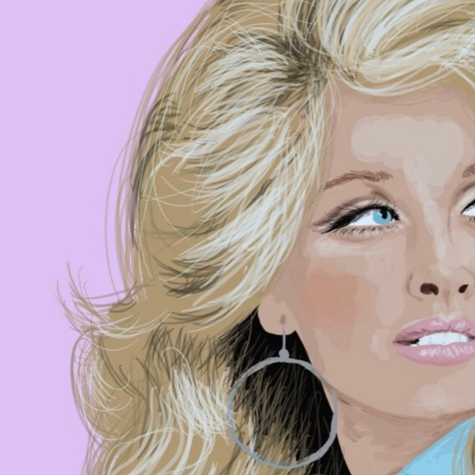 Dolly Parton A4 Art Print