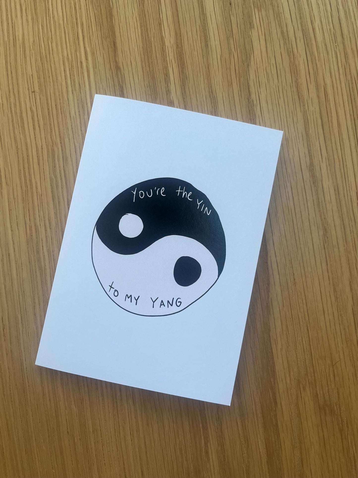 You’re The Yin to my Yang Valentine's Card