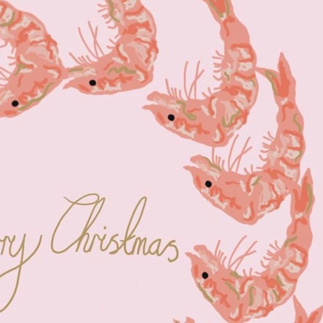 Prawn Ring Christmas Card