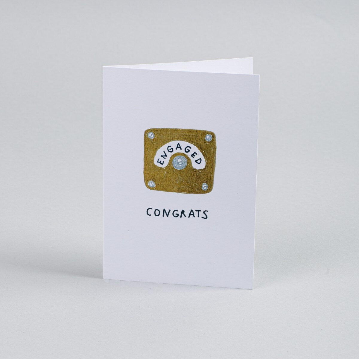 Engaged Toilet Sign Engagement Wedding Card