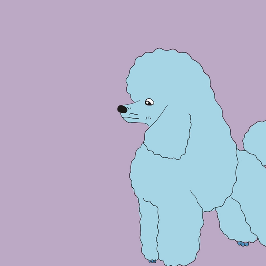 Stressy & Depressy Poodle Card