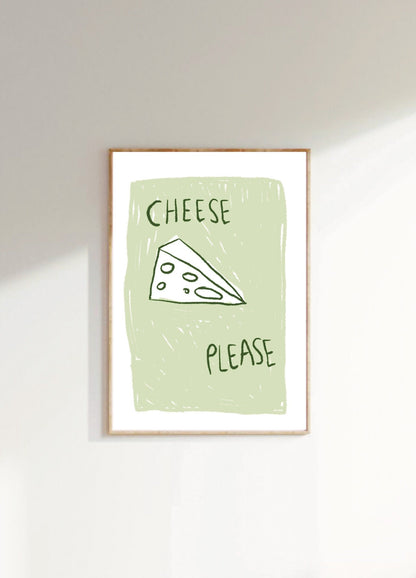 Cheese Please A4 Art Print