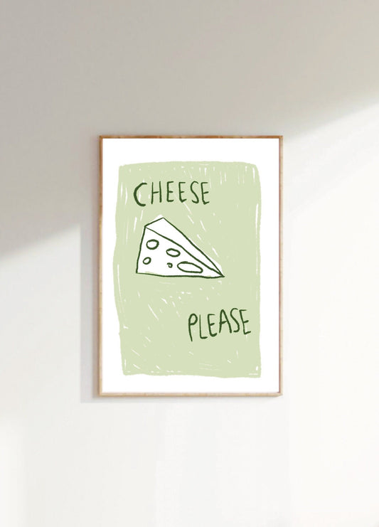 Cheese Please A4 Art Print