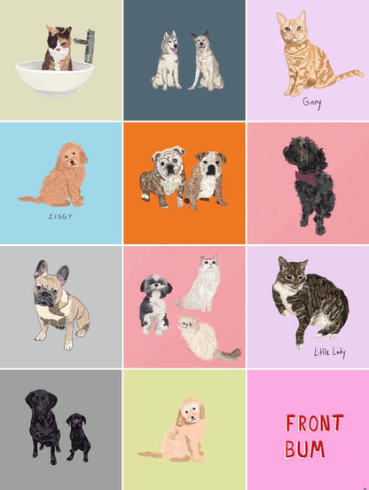 1 Pet Custom Portrait A4 Art Print