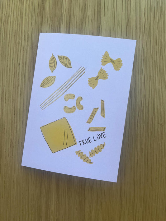 True Love Pasta Valentine's Day Card