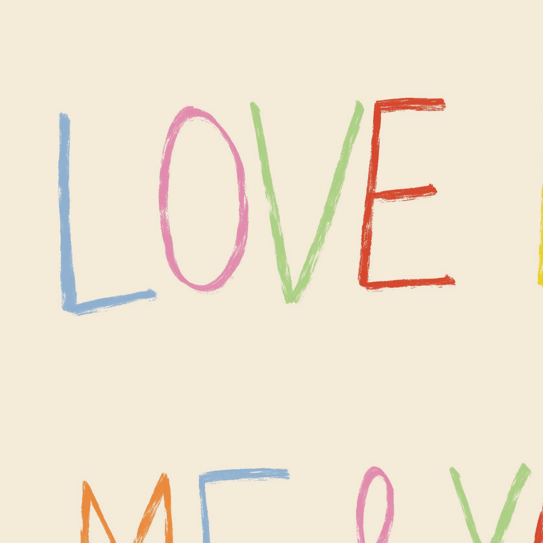Love Is Me & You & Crisps A4 Art Print