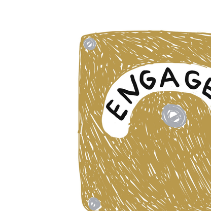 Engaged Toilet Sign Engagement Wedding Card