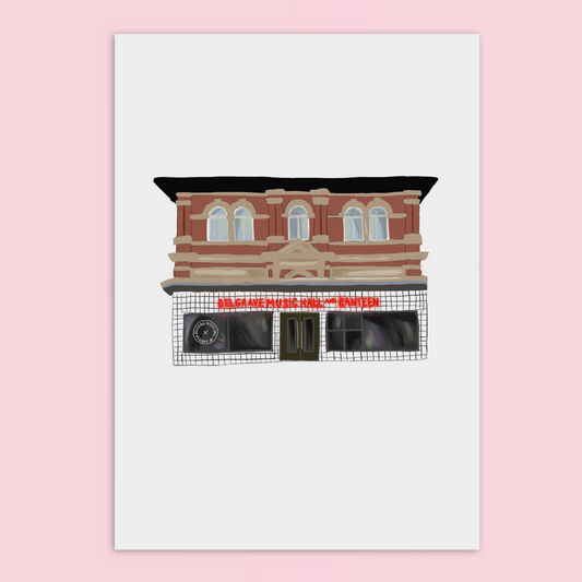 Belgrave Music Hall & Canteen A4 Art Print