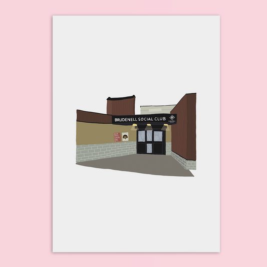 Brudenell Social Club Leeds A4 Print