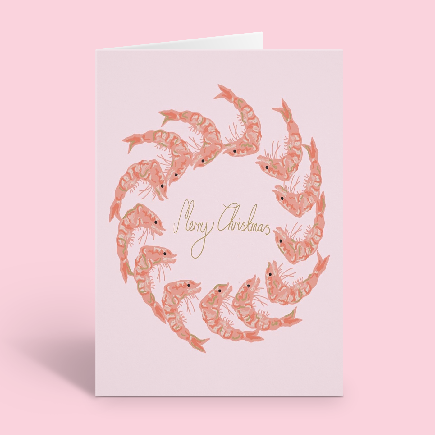 Prawn Ring Christmas Card
