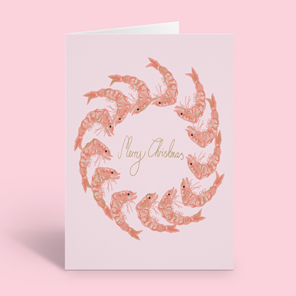 Prawn Ring Christmas Card