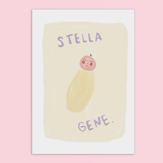 New Baby Personalised Portrait A4 Print