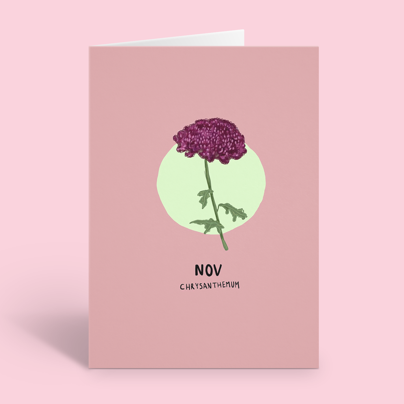 November Birthday Birth Month Card