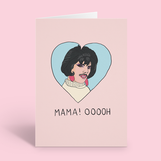 Freddie Mercury Queen MAMA Mother’s Day Card