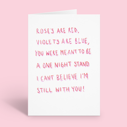 One Night Stand Valentine's Day Card