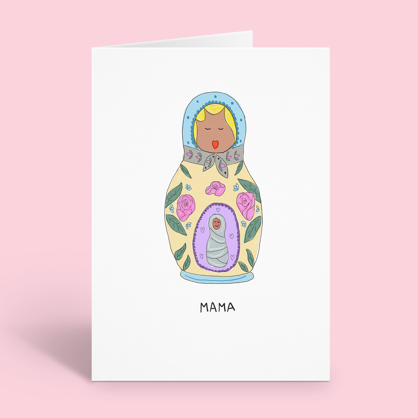 Baby Mama Russian Dolls New Mum Card