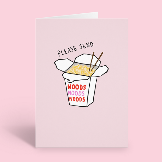 Please Send Noods Anniversary Food Card