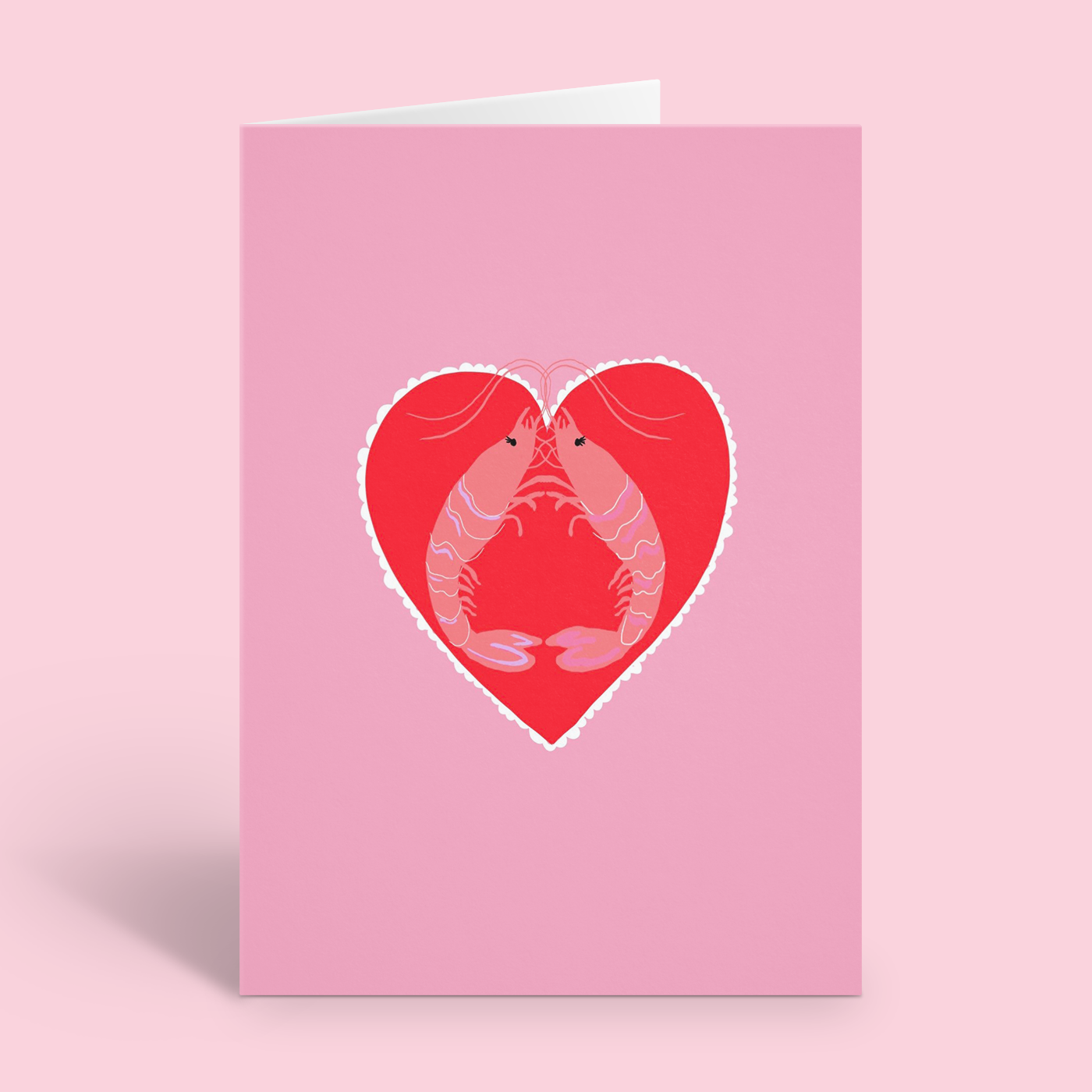 Shrimp Prawn Love Card