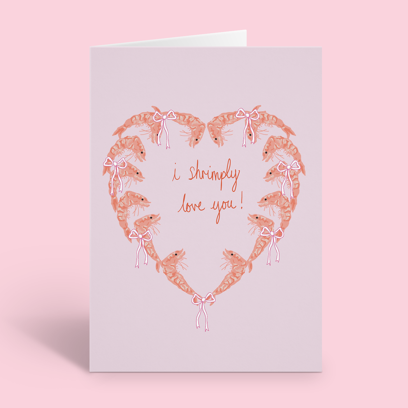 I Shrimply Love You Valentine's Day Card