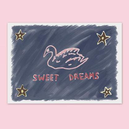 Sweet Dreams A4 Art Print