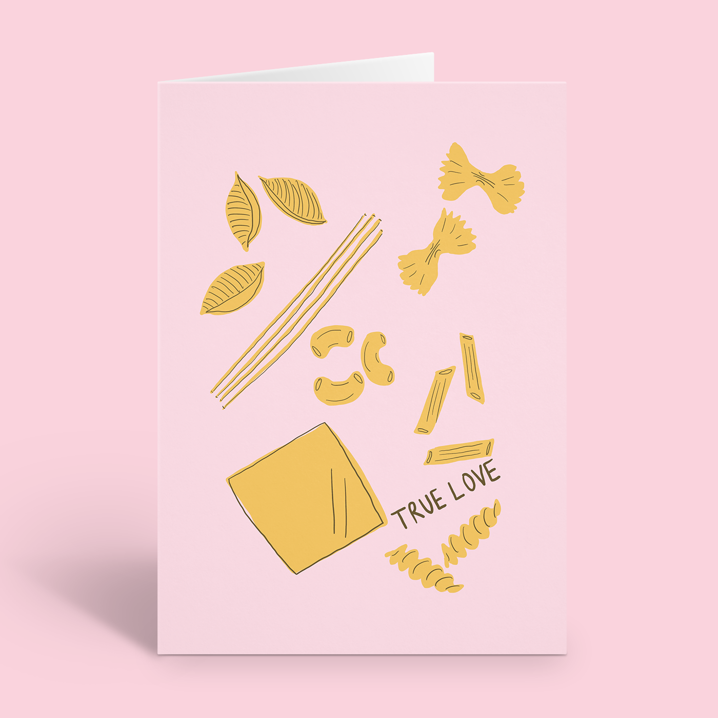 True Love Pasta Valentine's Day Card