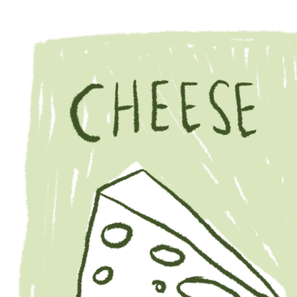 Cheese Please A4 Art Print