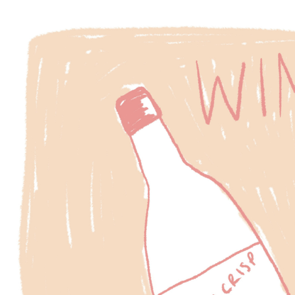 Wine Club A4 Art Print