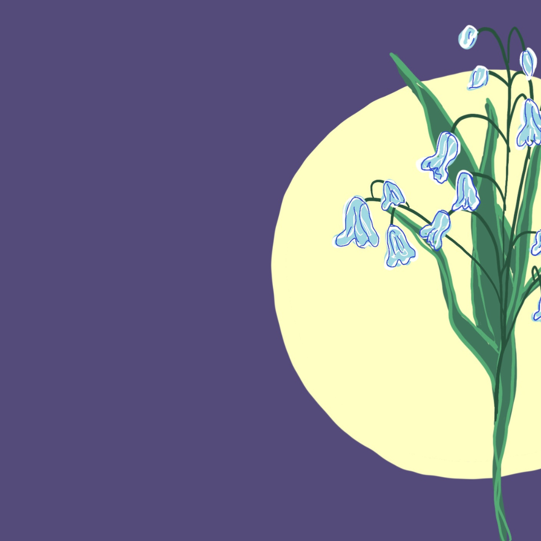 May Birthday Birth Flower Card