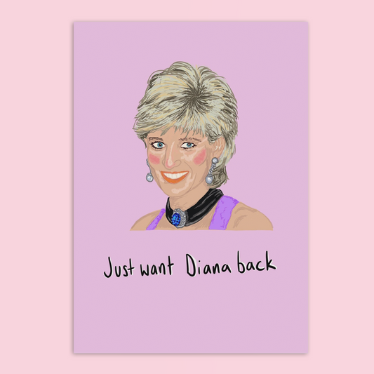 Princess Diana, People’s Princess A4 Art Print