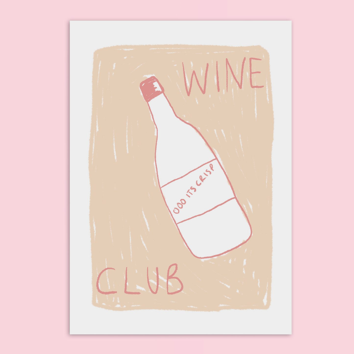 Wine Club A4 Art Print