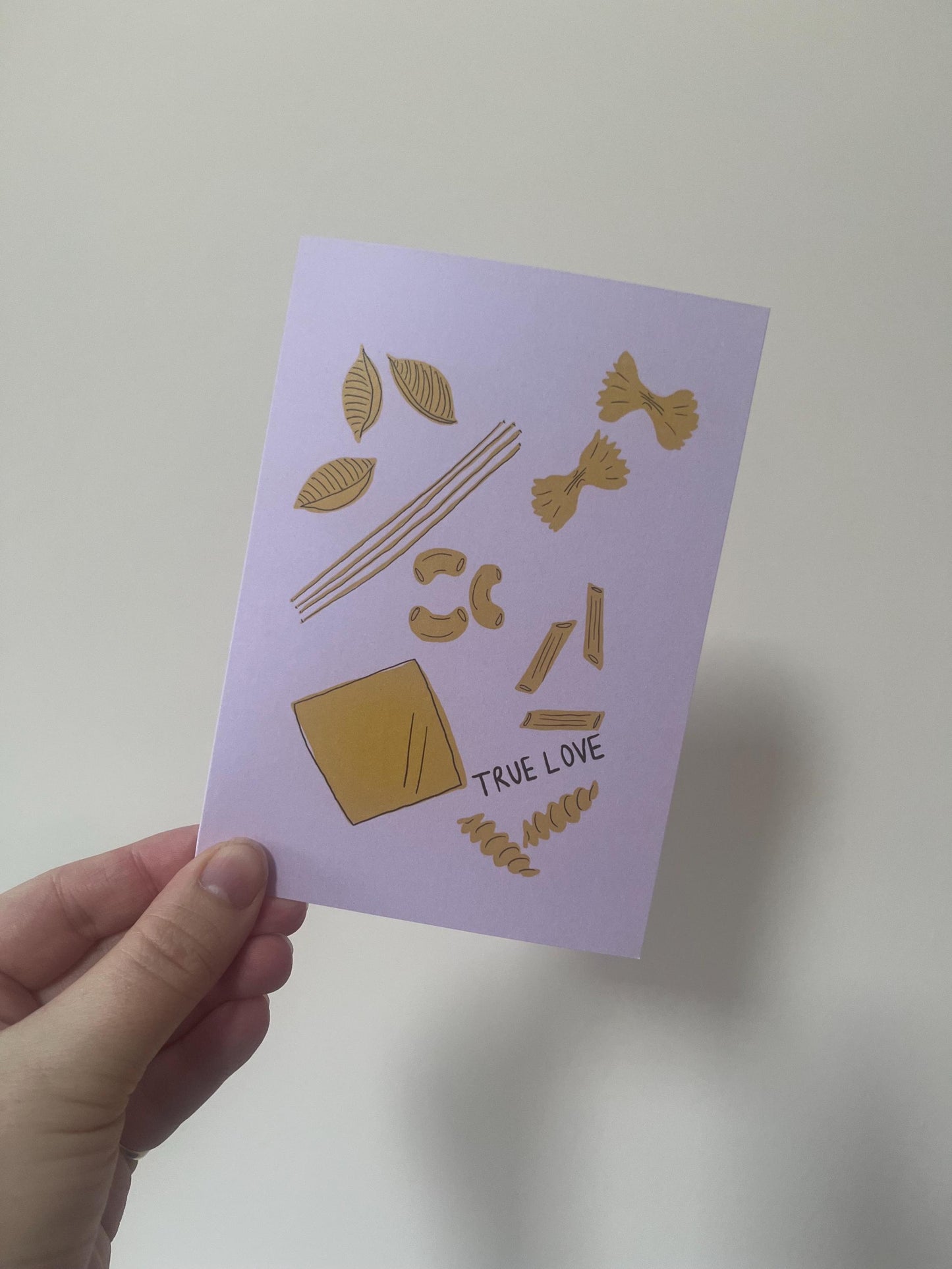 True Love Pasta Valentine's Day Card