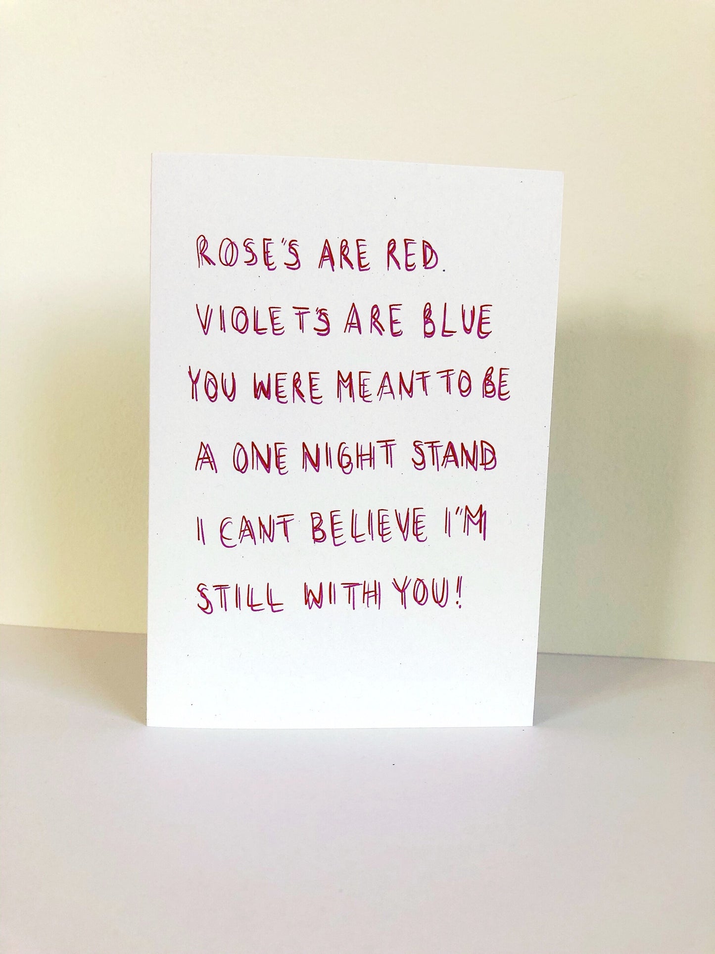 One Night Stand Valentine's Day Card
