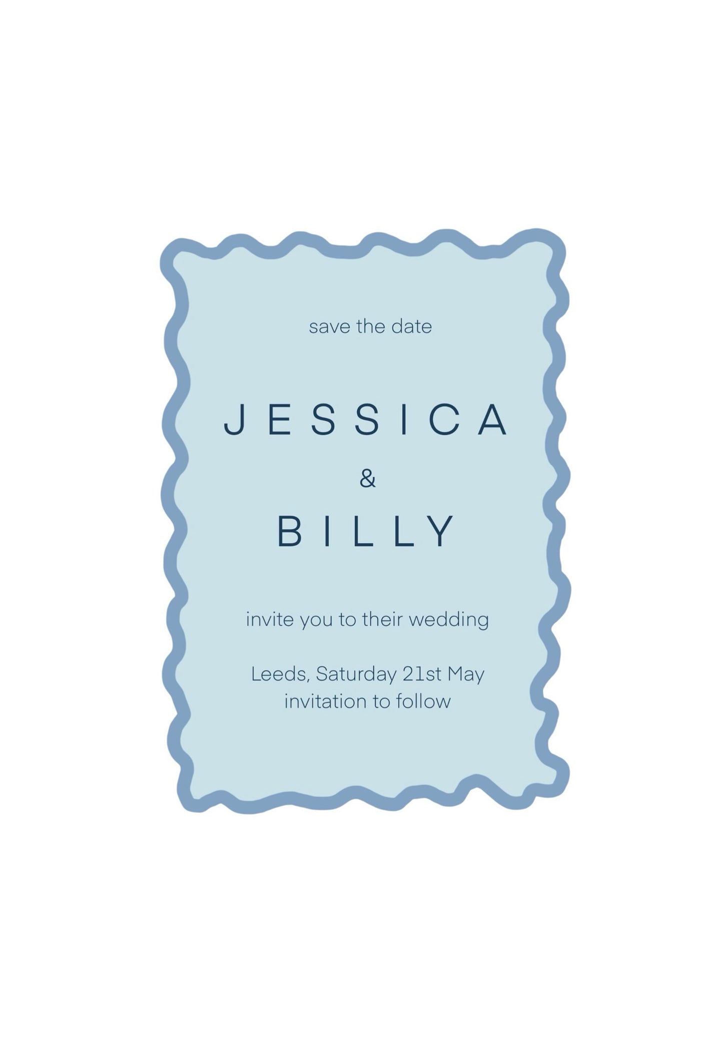 10 x Romantic save the date wedding cards