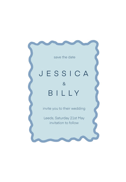 10 x Romantic save the date wedding cards